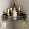 Bathroom Shelf Kitchen Storage Organizer Aluminum Alloy Shampoo Rack Shower Shelf Bathroom Accessories No Drill Shelf 2