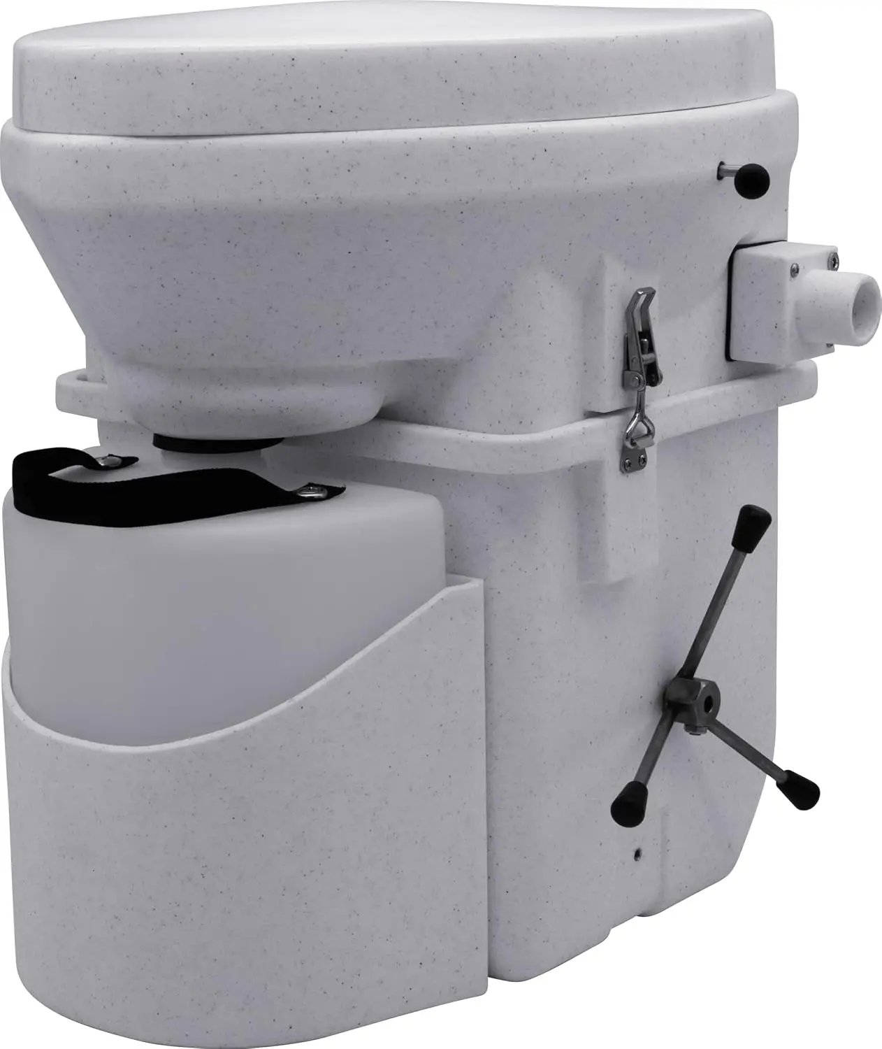 Self Contained Composting Toilet with Close Quarters Spider Handle Design Easy To Install By Any Reasonably Handy Person 2