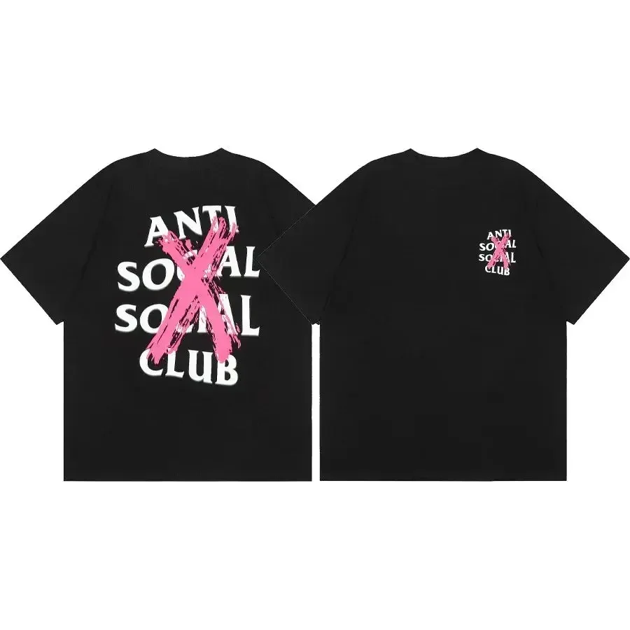 Men's T Shirt Short Tops Fabric Cotton Hot European Size Difference Market Currency ASSC CLUB Fujiwara Hiroshi Lightning Series 5