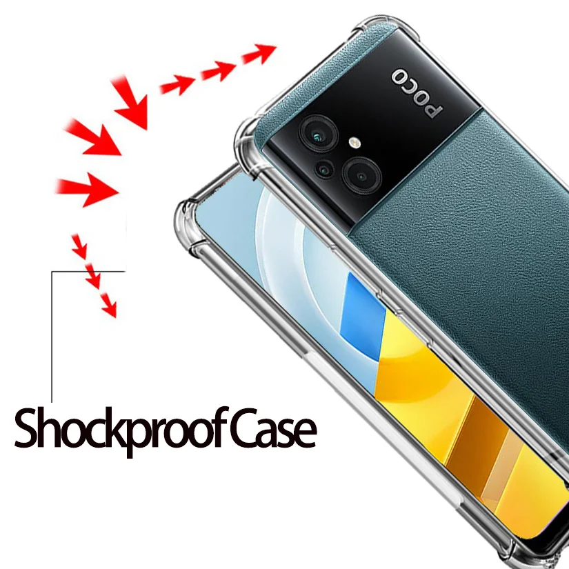 for Poco X6 Pro Case, with [ 1 x Screen Protector Tempered Glass Film],  Black Soft Silicone Cover Shockproof Bumper Protection Case for Poco X6 Pro