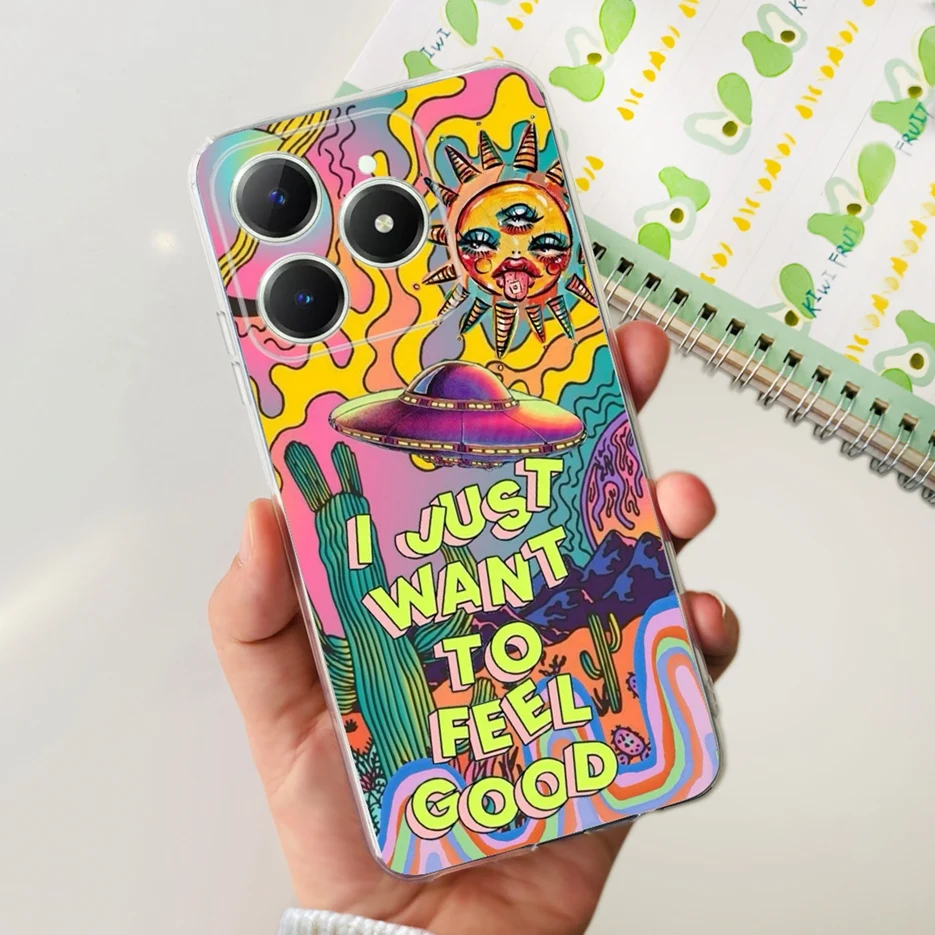 Cute Cat Cartoon Painted Soft Silicone Phone Case Cover