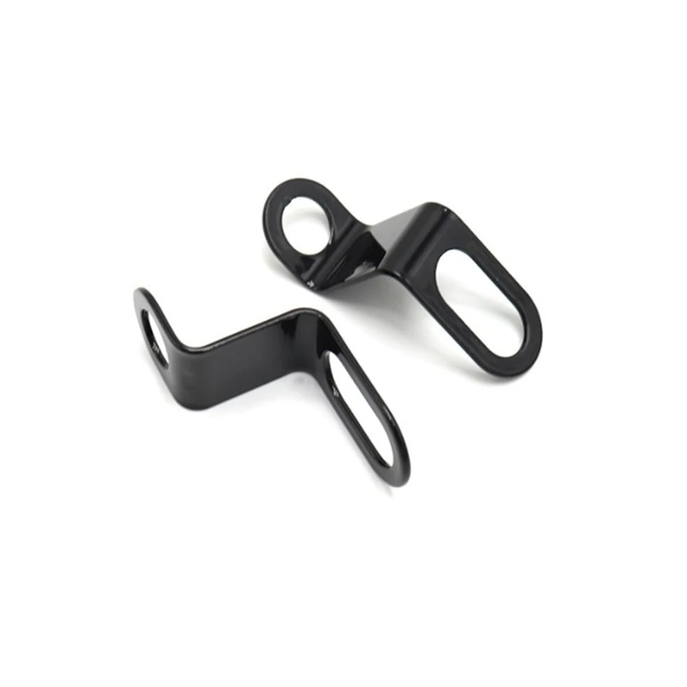 

1 Pair Universal Motorcycle Turn Signal Lamp Holder Shock Holder Black Silver Ear Clamps 10mm Metal Brackets Accessories