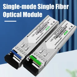 1 Pair 20km LC SFP Module 10G 1310nm/1550nm SFP Single-mode Single Fiber Optic Module for Cisco/Mikrotik/Huawei Gigabit Switch