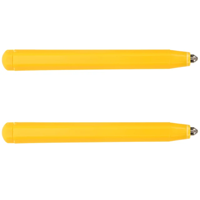 2Pcs Magnetic Drawing Pen Replacement Sturdy Comfortable Erasable Reusable Magnet Painting Board Pens Yellow Checkerboard Toys 2