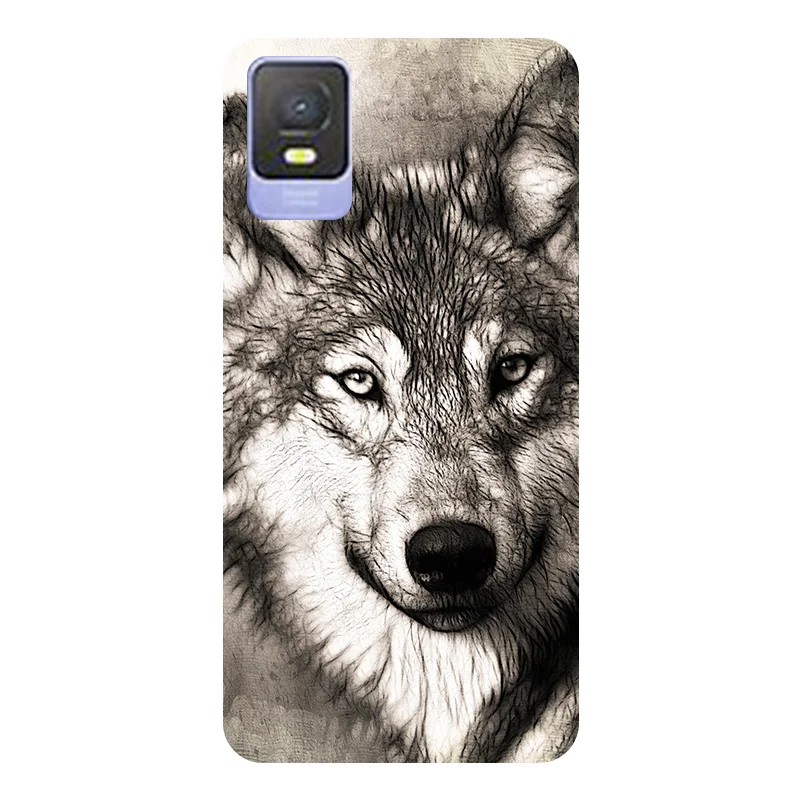 Football-Themed Soft Silicone Back Case for TCL 403 - Durable Phone Cover