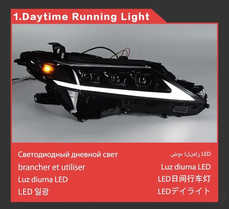 Car for Toyota Camry 2018-2020 V60 Headlights DRL Hella LED