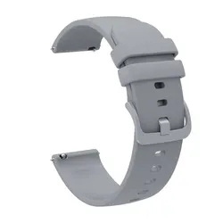 Versatile Silicone Watch Strap, Multiple Size Options for 18mm (Grey)