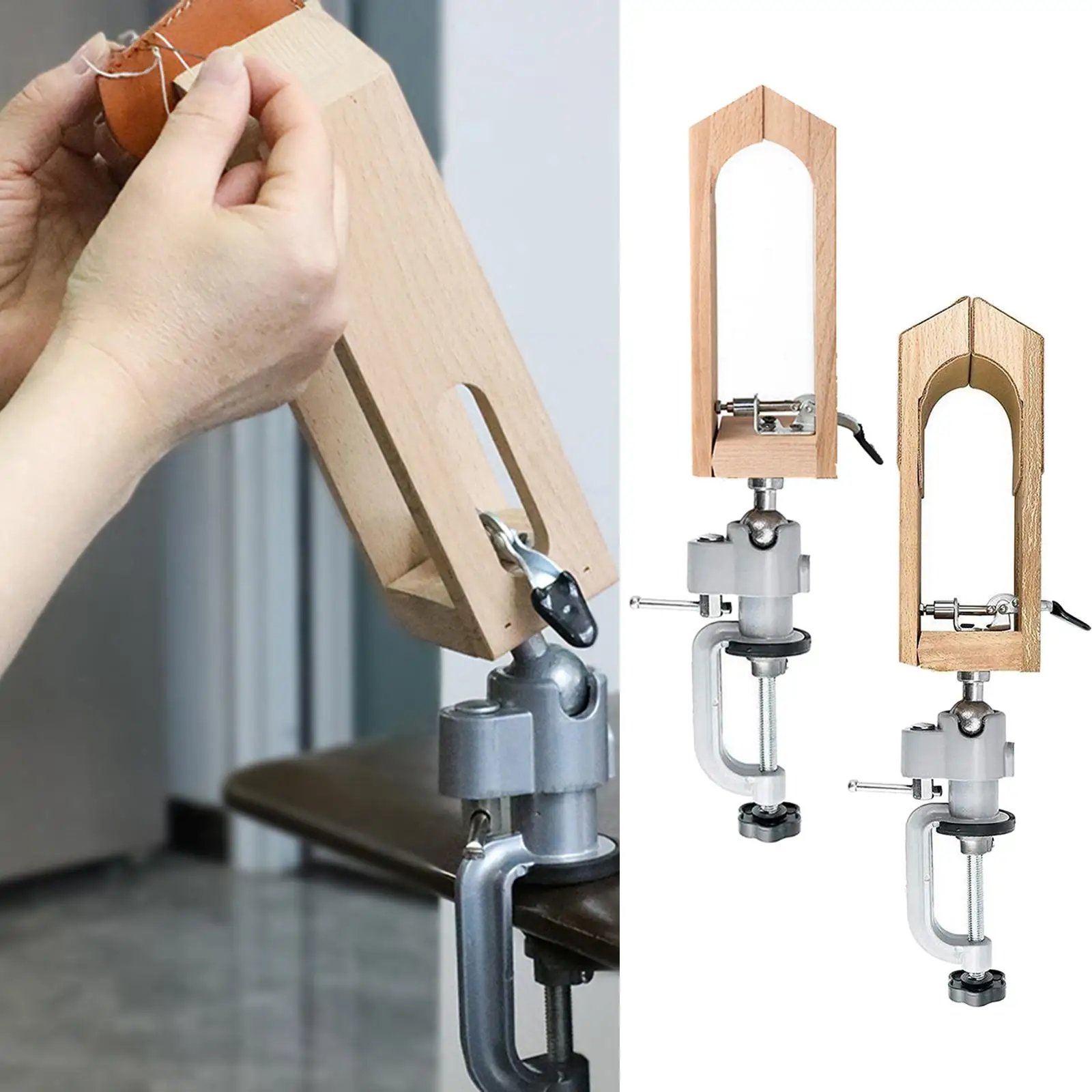가죽 스티칭 홀더 0-55mm 가죽 유지 클립 조정 핸드 스티칭 DIY 가죽을위한 Leathercraft 클램프
