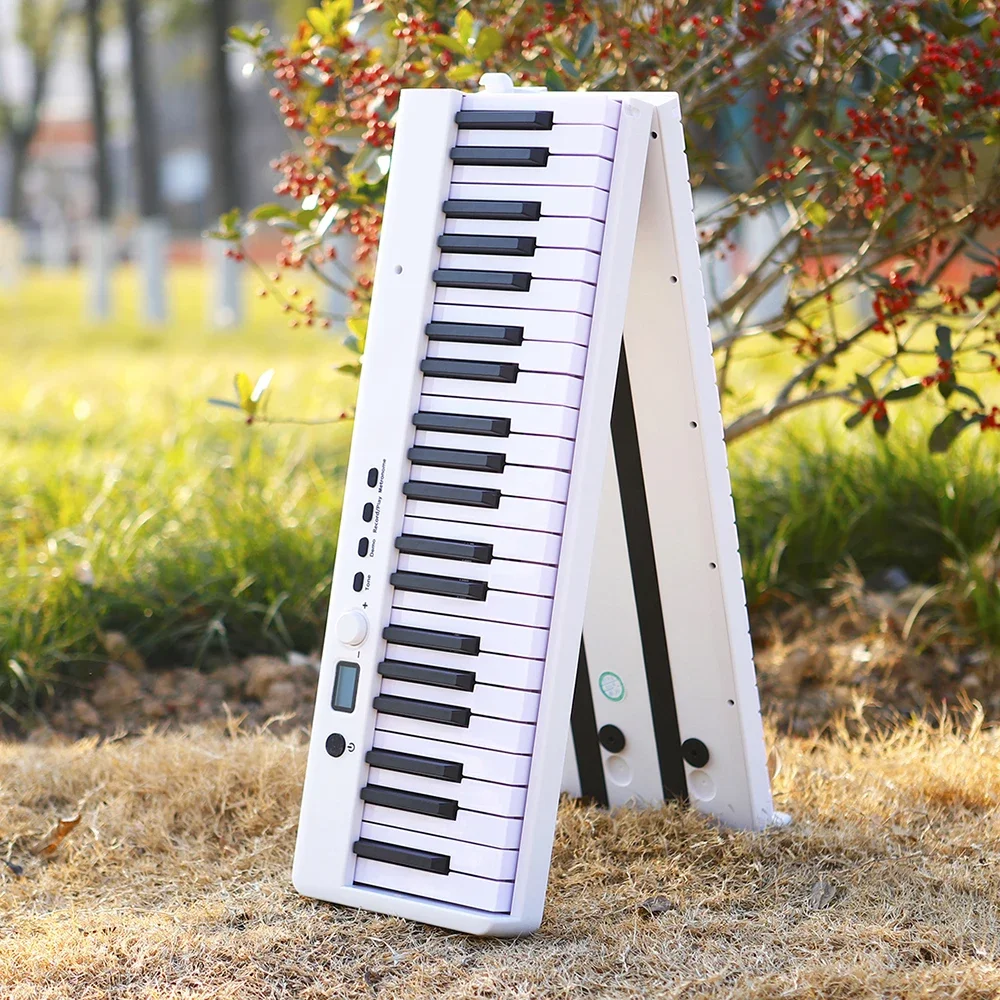 Professional 88 Keys Electronic Piano Keyboard MIDI Output Portable Electronic Organ Rechargeable Battery with Bag Sustain Pedal