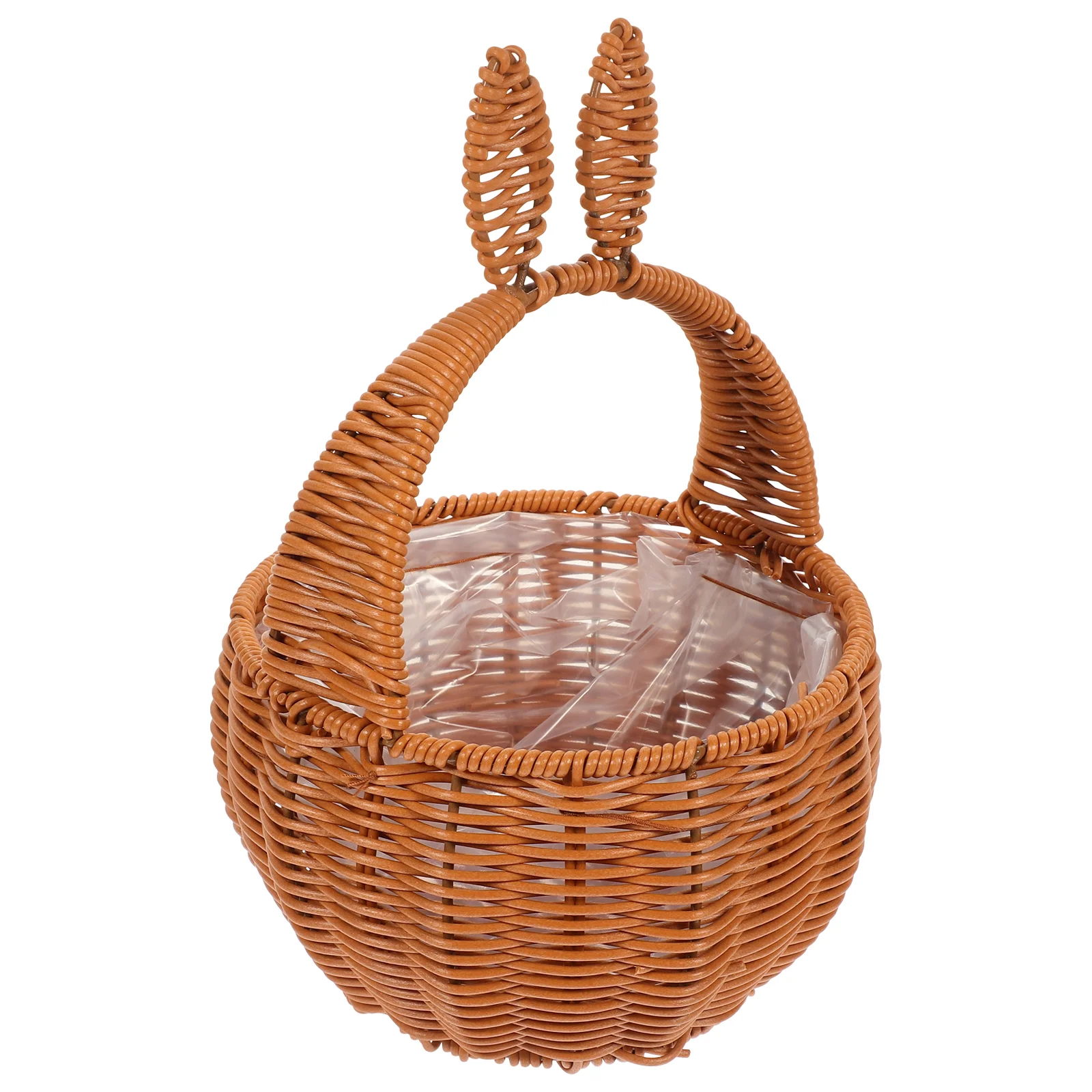 

Bunny Woven Basket Party Woven Candy Basket Rabbit Picnic Storage Basket