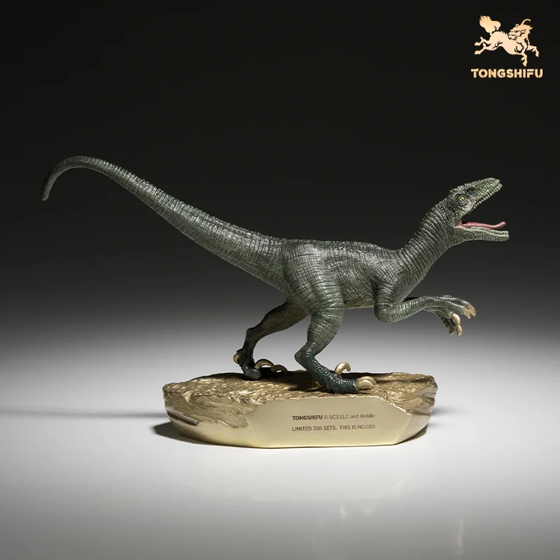 

TONGSHIFU 1/20 Velociraptor Dinosaur Model All Copper Ornaments Crafts Collector Decoration Adult Xmas Gift Toys Animal Figure