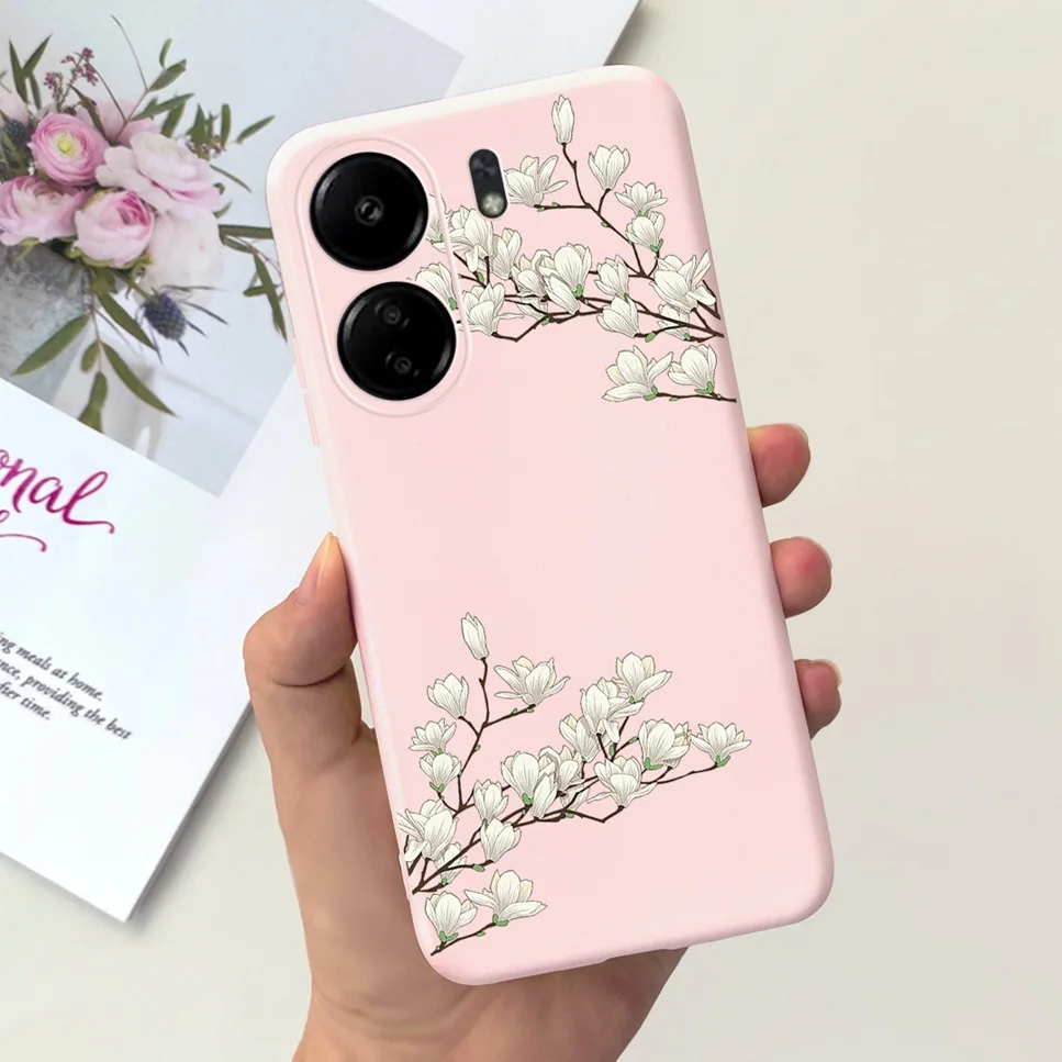 For Xiaomi POCO C65 Case Cute Cartoon Cat Painted TPU Silicone Back Cover For Xioami POCO C65 POCOC65 C 65 6.74 Phone Case Funda