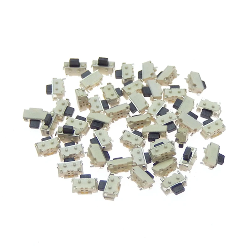 Fivekim Micro SMD SMT Taktschalter 10 Stück - 2x4x3,5mm Seitliche Touch-Tasten | Elektronik Bauteile