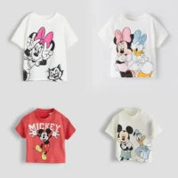 Baby Boys And Girls Summer Cartoon T-shirts Printed Mickey Fashion Children Short Sleeve Tees Crewneck Kids Clothing Tshirt Tops 1
