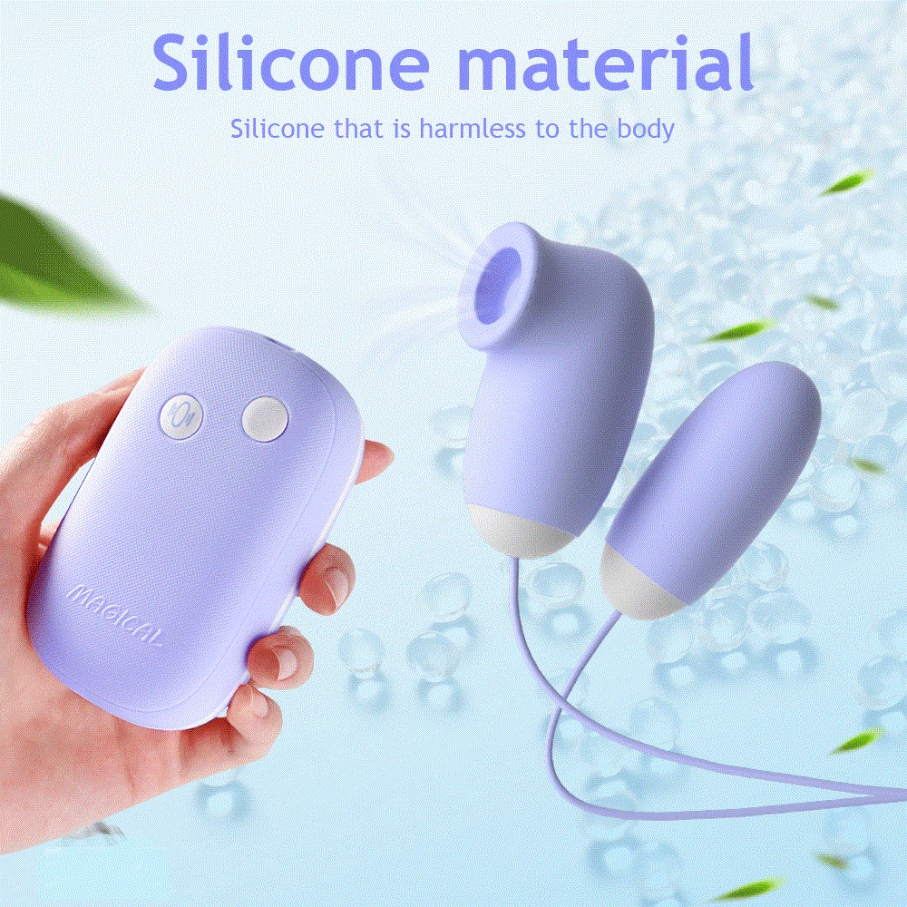 Magic Box Sucking Vibrating Egg Massager Clitoral Nipple Suction Cup Stimulator Clitoral G-Spot Vibrator Vagina Ball Women