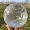 Natural Transparent Crystal Ball Quartz Energy Gem Mineral Specimen Healing Home Office Decorative Gift 4