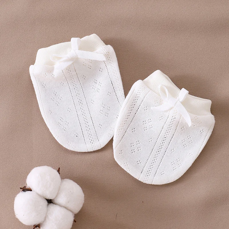 Baby finger protection gloves to prevent facial injury Safety High elasticity Solid color Breathable baby mittens,anti scratching gloves