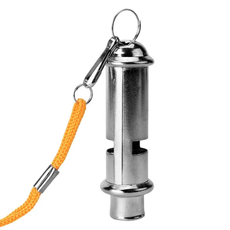 

Whistle For Coaches Stainless Steel Sports Whistle Loud Sound Referee & Gym Use Sports Whistle Metal Build Loud With Lanyard
