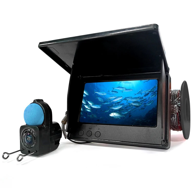 Portable détecteur de profondeur de l'eau de poisson lcd de 4,3 pouces 1080P portable détecteur de poissons 220 vision nocturne caméra de pêche sous-marine