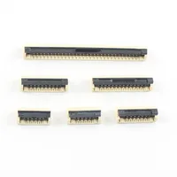 FPC FFC 1.0mm Pitch Cable Connector 4/6/8/10/12/16/20/24/26/30Pins Flip Flat Bottom Contacts 3