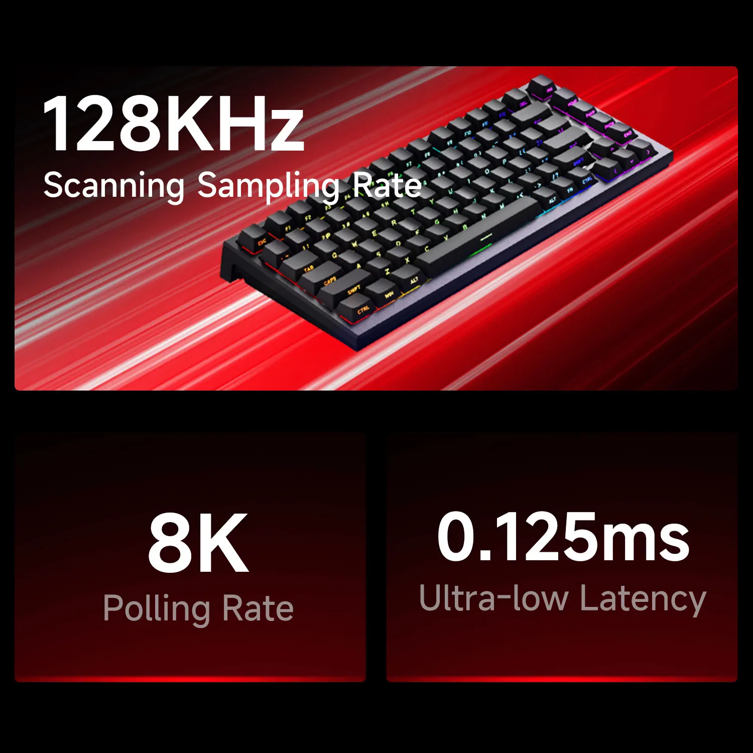 Akko TAC75 HE Mechanical Keyboard 75% Magnetic Switch Rapid Trigger 0.01mm ARGB 8K Polling Rate Wired Gamer Customized Keyboard 2