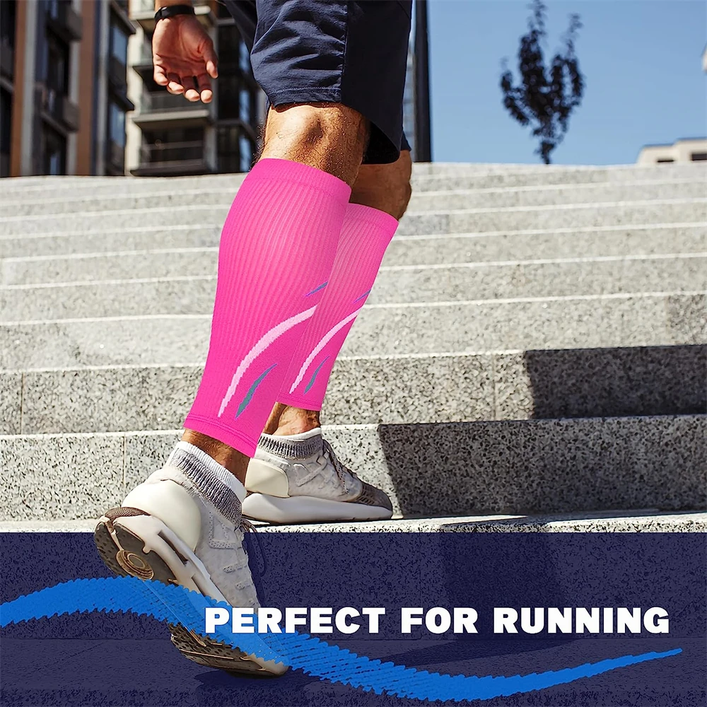 1 Pair Calf Compression Sleeves for Men & Women (20-30 MmHg), Gym Leg Compression Sleeve Footless Socks for Running calf compression sleeves,calf compression sleeve