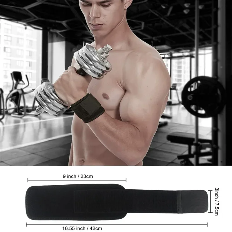 1 Pair Sports Wrist Straps Brace Adjustable Wristband Wrist Support Protection for Weightlifting Pain Relief Fitness Bandage