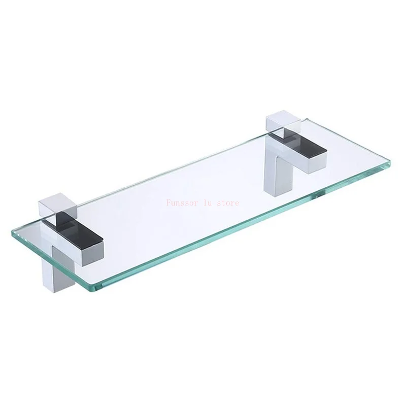 F-type glass clip Glass Clamp Glass Plated Brackets Zinc Alloy Chrome finish Shelf Holder Support Brackets holder 1Pcs glass shelf clamp holder glass fasteners