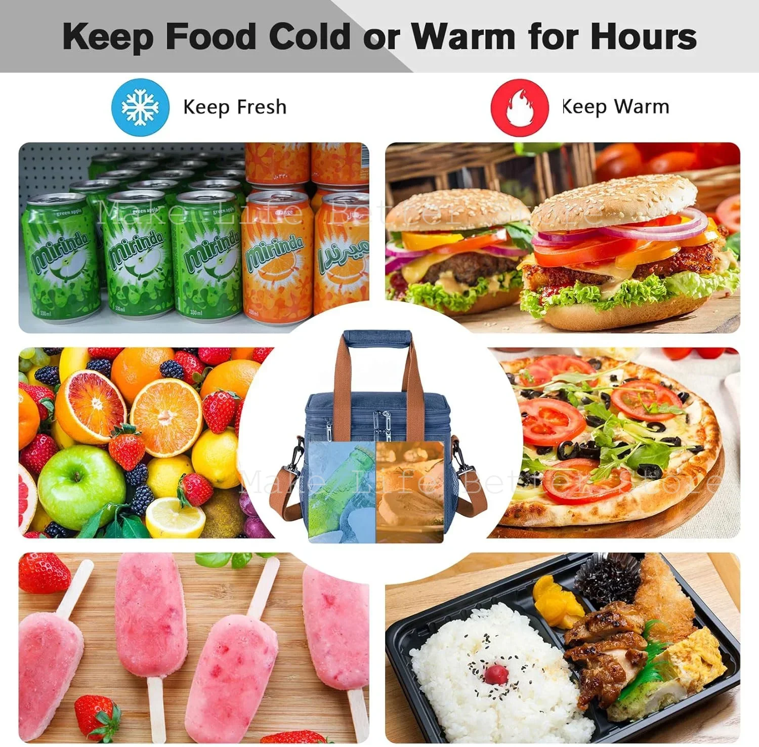 Cooler Bag Leak Proof Lunch Backpack Waterproof Thermal Lunch Bag Keep Warm Thermal Fridge Backpack Camping Meal