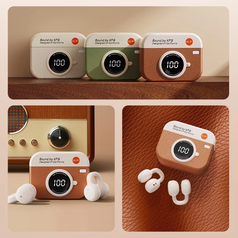 Wireless Bluetooth Earphones Noise Canceling Clip Ear Headphones Music Sports Gaming Earbuds Earplug With Mic Portable_voghion.com