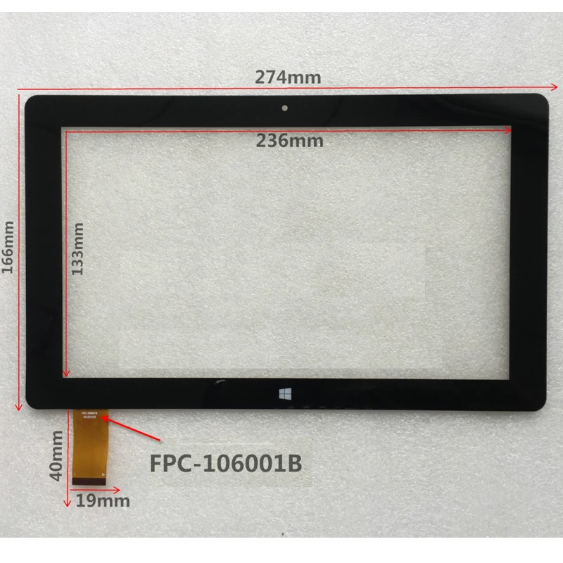 

Touch Screen for Tablet PC Alldocube Cube i10 Dual system FPC-106001B XN-1572-B with Glass Sensor digitizer Replacement