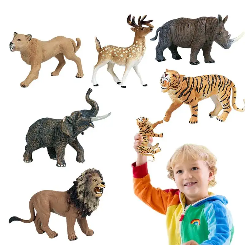 

Tiny Farm Animals Toys Smooth Texture Educational Mini Animals Figurines Simulation Animals Figures Toys Collectible Ornament