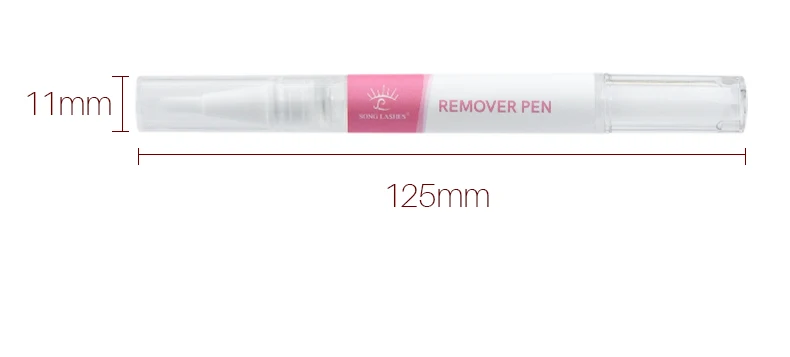 Description Picture 5 of itemSONG LASHES Fake lashes Remover Pen  5ml Non-irritating 11X125mm Transparent Gel Remover Pen For Beauty Salon