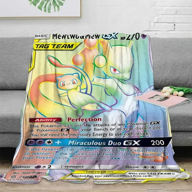 

150 X 200cm super Size Pokemon Series Flannel Blanket Bedroom Sofa Cover Blanket