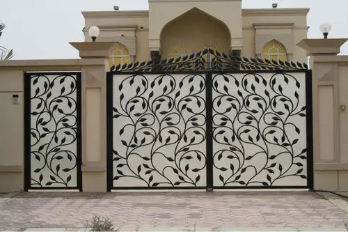 Custom Or Standard New Design Iron Gate Modern Iron Pipe Gate Design Wrought Iron Gate 4