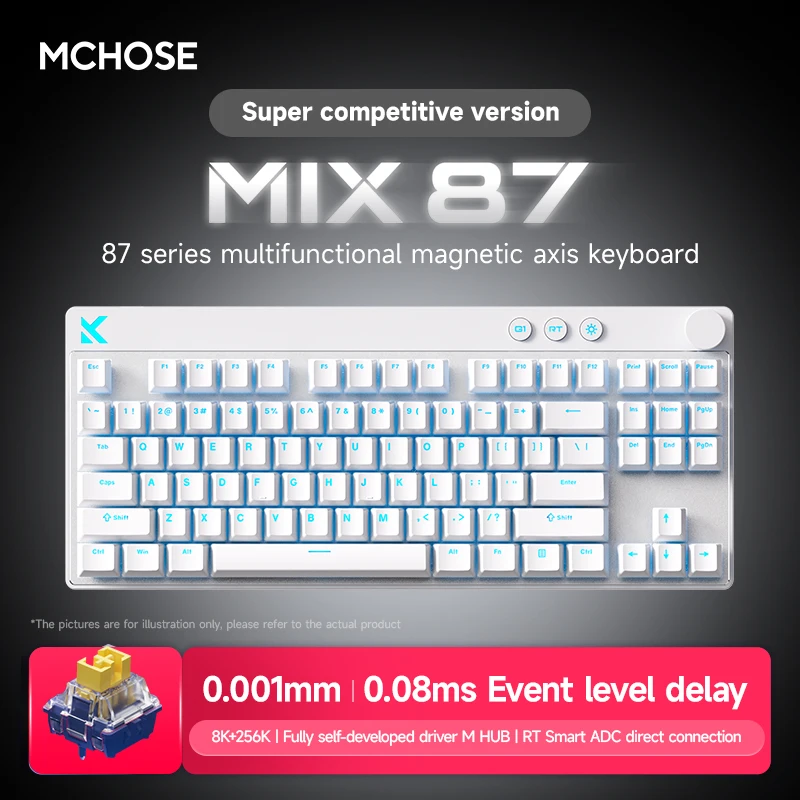 MCHOSE Mix 87 Mechanical Keyboard Customized 0.001ms 8k