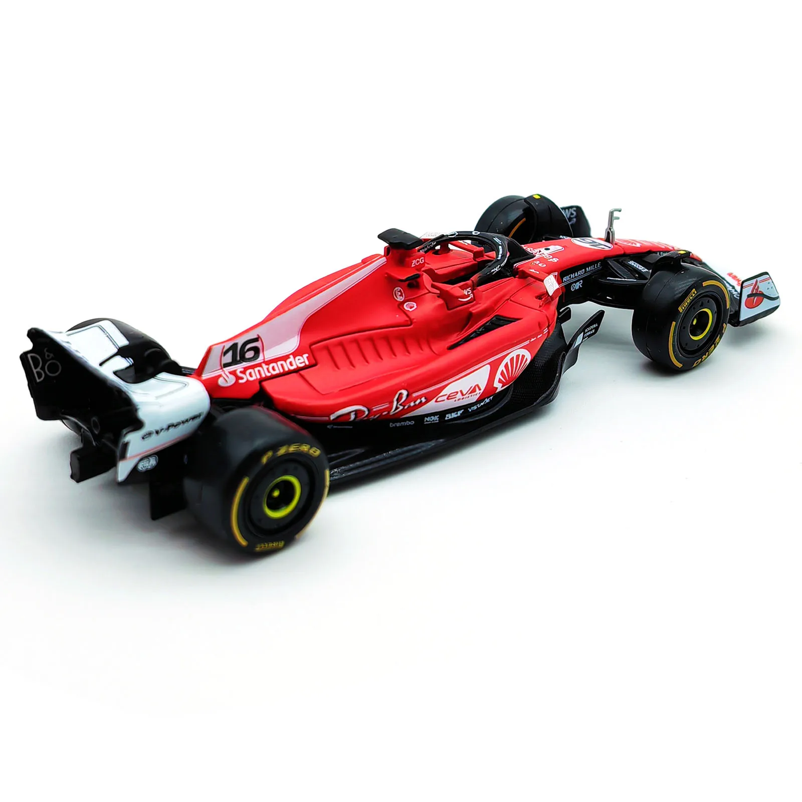 Bburago 1:43 2023 Ferrari SF23 Las Vegas #16 #55 F1 Racing Formula Car Static Simulation Diecast Alloy Model Car 3