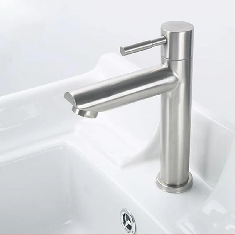 ก๊อกอ่างน้ำสแตนเลส304, ก๊อกน้ำเย็นแบบเดี่ยวติดตั้งอ่างล้าง G1 1