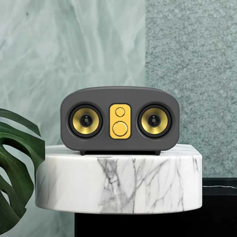 

Беспроводной Bluetooth-динамик в стиле ретро, сабвуфер, настольный компьютер, игровой звуковой бокс, Портативная звуковая панель, звуковые бластеры