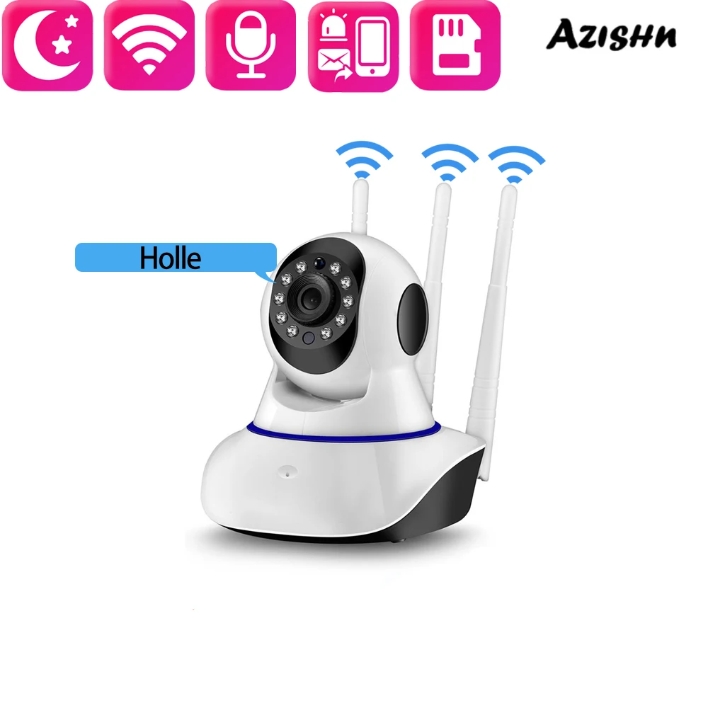 

AZISHN Home Wireless Mini Body Automatic Tracking 1080P Wifi CCTV Camera