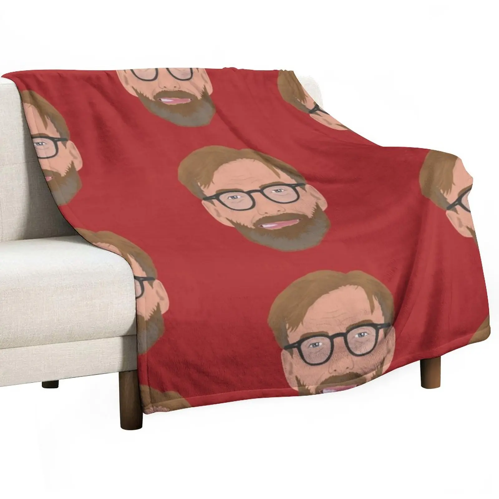 

Jurgen Klopp Throw Blanket anime Flannel Fabric