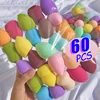 60pcs Mini Makeup Face Puff Dry Wet Use Sponge Cosmetic Tool Professional Foundation Powder Beauty Sponge Powder Eggs 1