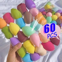 60pcs Mini Makeup Face Puff Dry Wet Use Sponge Cosmetic Tool Professional Foundation Powder Beauty Sponge Powder Eggs 1