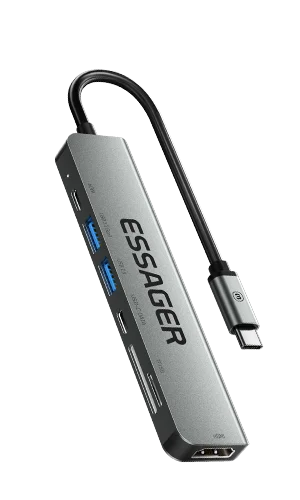 essager hub usb vers adaptateur de chargeur pd station pour macbook pro ordinateur portable