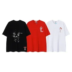 

LANVIN Spring luxury fashion new BOTANICA series casual T-shirt for men and women the same fashion short sleeve