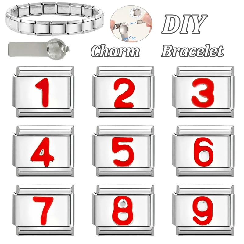 Italian Bracelet Stainless Steel 9mm Link