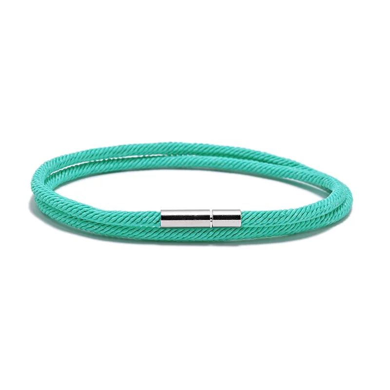 Milan Rope Bracelet Couples Cross-border Explosion Models Buckle Double Layer Milan Line Hand Rope Bracelets for Women