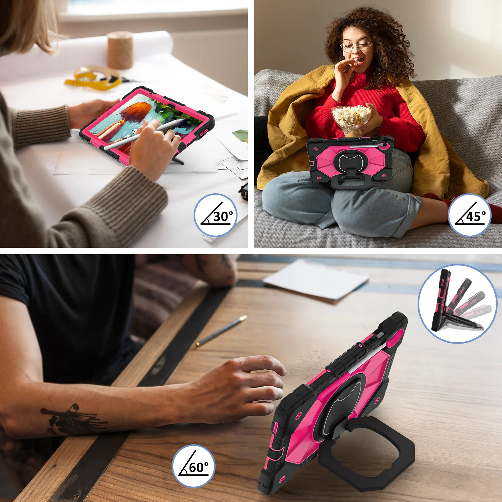 Tablet-Schutzhülle Modell C3 Geeignet für Samsung Galaxy Tab S9 11 Zoll/S9Fe/S10Fe 10,9 Zoll mit Ständer in 12 Verfügbaren Farben – Detail 6