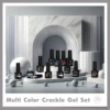 12PCS Crackle Nail Polish Gel Set Red Black Cracking Nail Lacquer Quick Dry Gel Hybrid With Base Top Coat  Manicure Varnish Kit 5