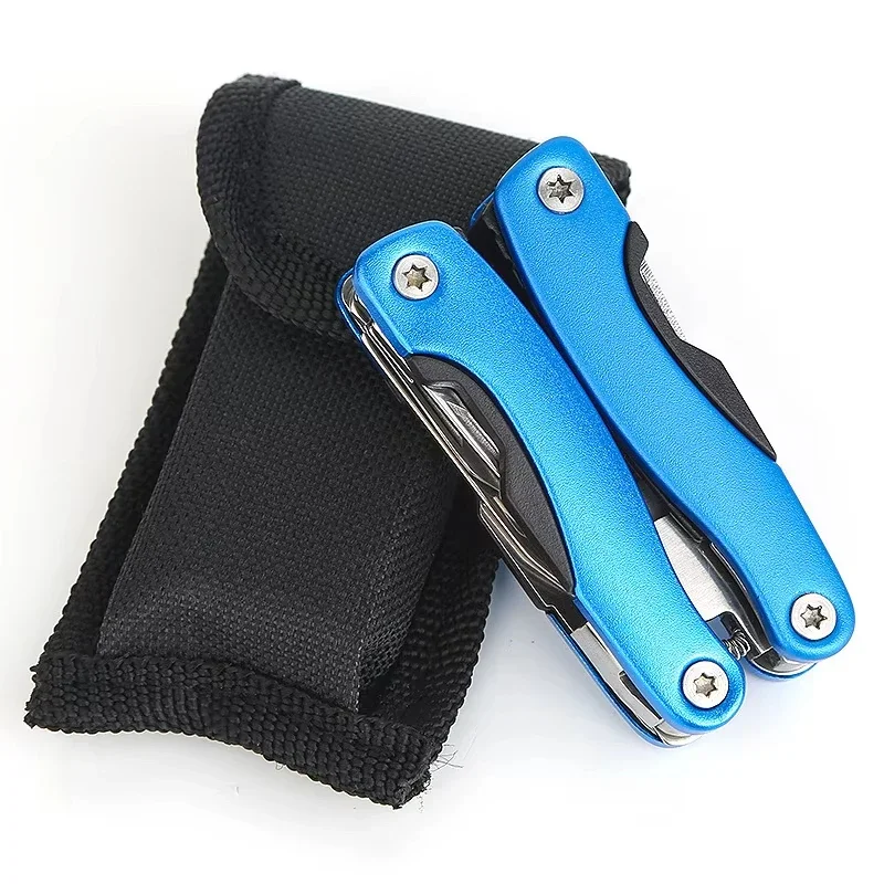 Outdoor Camping Survival Equipment 9-In-1 Portable Multi-Functional Tool Scissors Accessories Stainless Steel Portable Camping